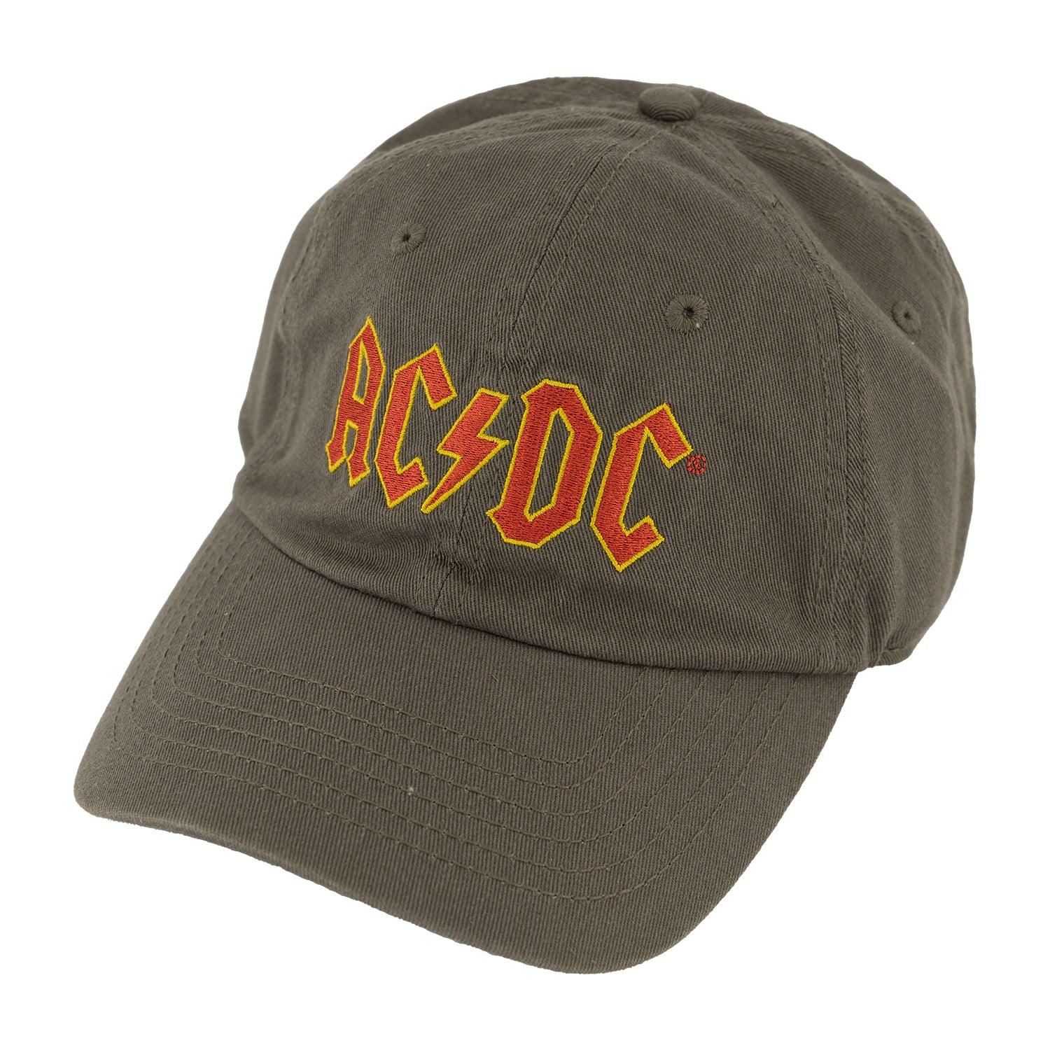 AC/DC Logo Gray Baseball Cap