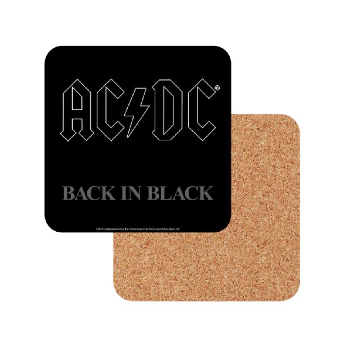 6-Pack AC/DC Back in Black Drink Coasters