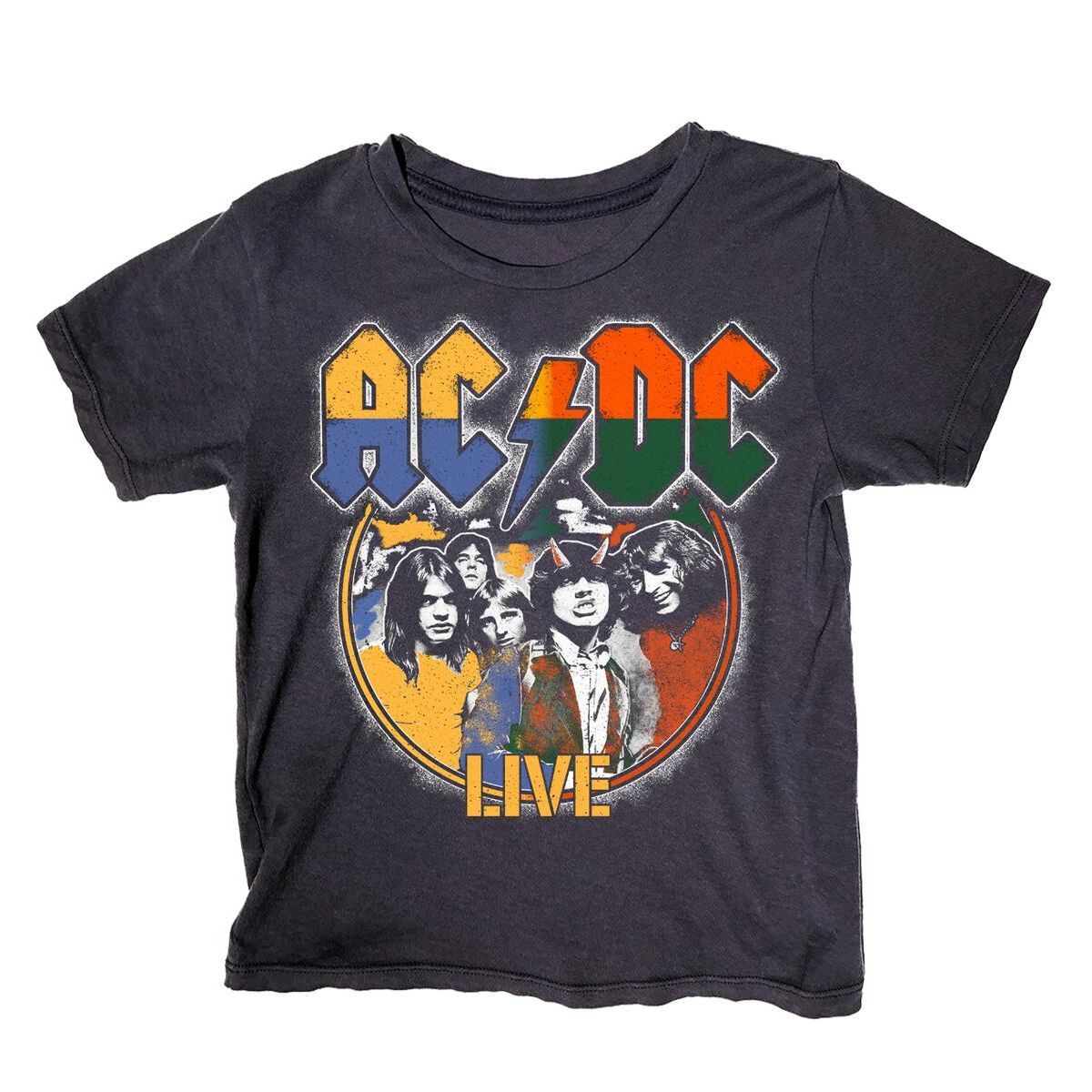 AC/DC Colorblock Concert Tee for Fans