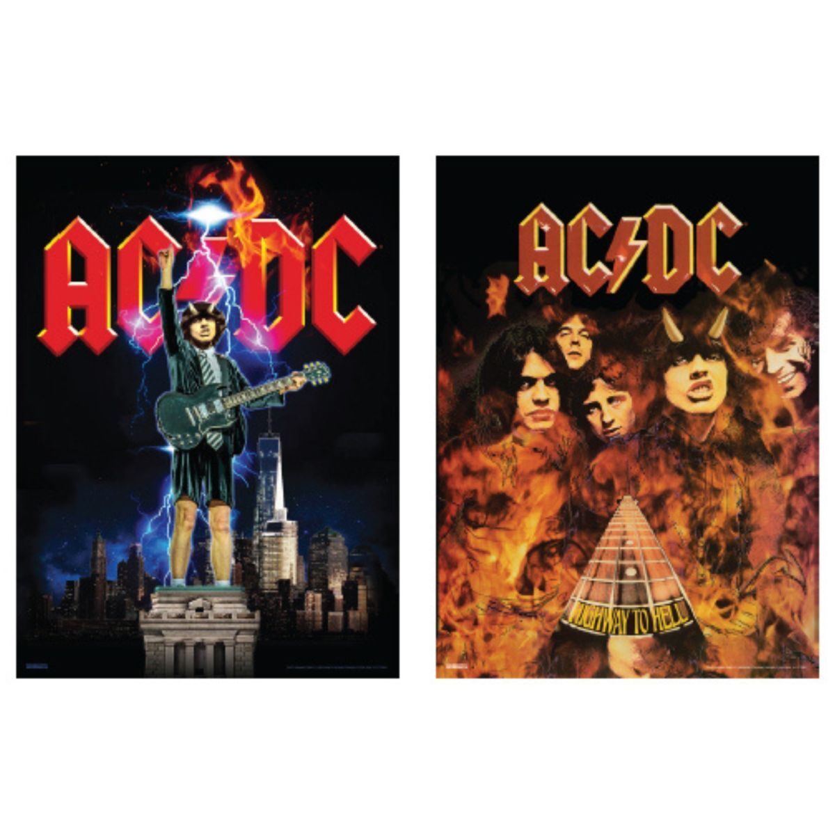 AC/DC Highway to Hell Vintage Poster Set