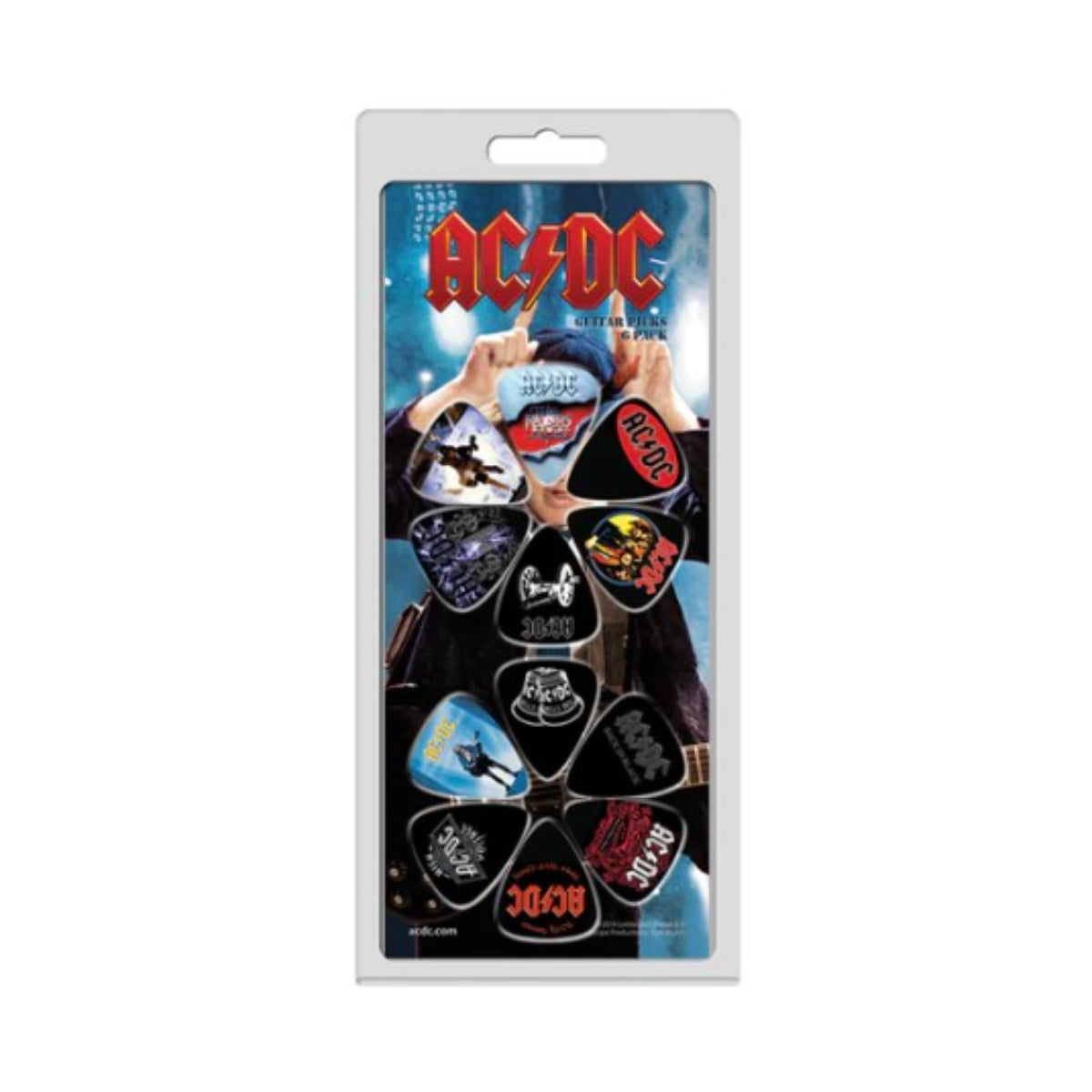 12-Pack AC/DC Guitar Picks for Rock & Metal