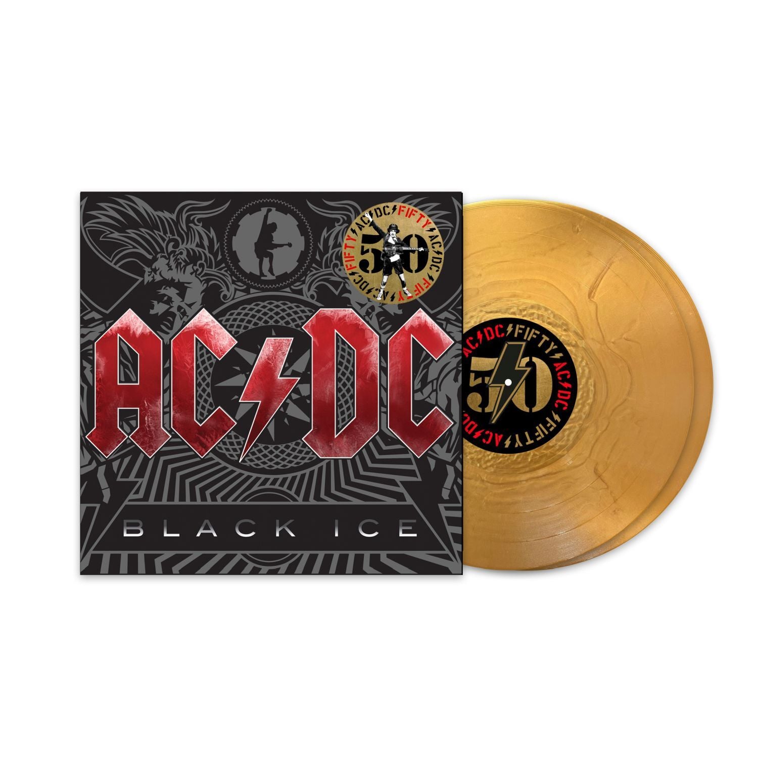 AC/DC Black Ice 50th Anniversary Gold Vinyl 2LP