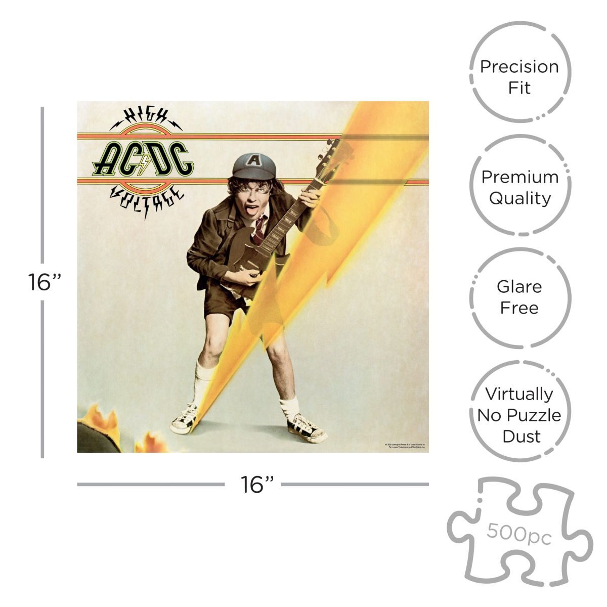 AC/DC High Voltage 500-Piece Rock Puzzle