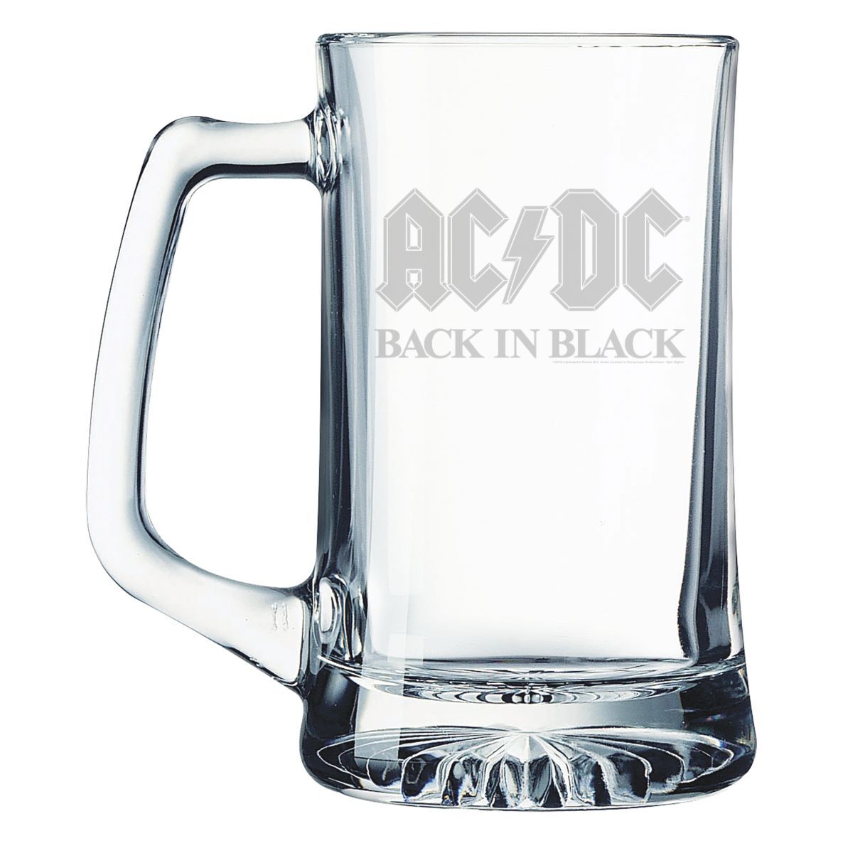 Laser-Etched Black Beer Stein – Classic Design