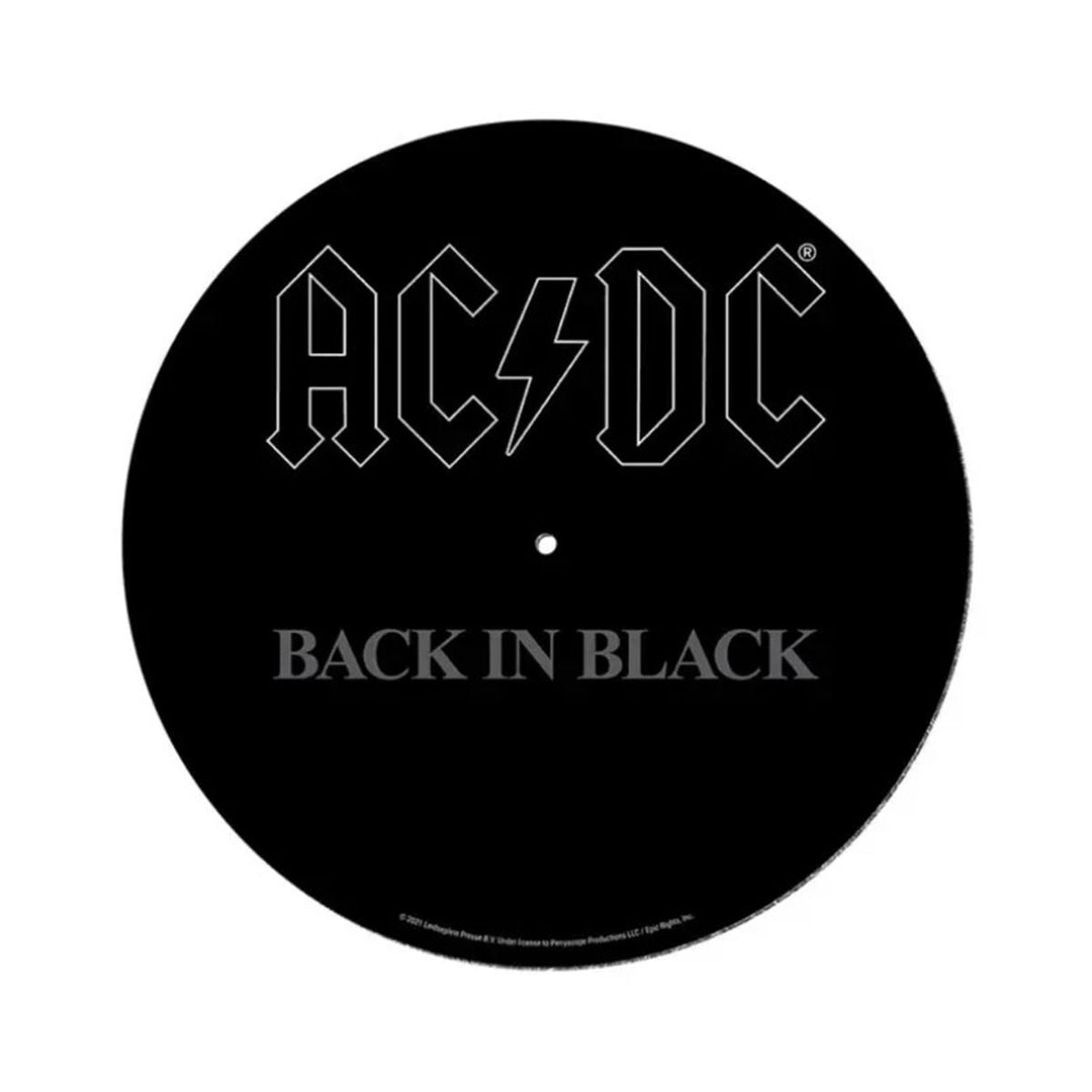 AC/DC Back In Black Vinyl Slipmat