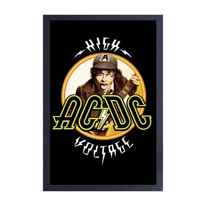 AC/DC High Voltage Framed Poster 11x17