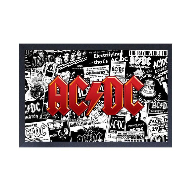 AC/DC Framed 11x17 Music Poster - Rock Wall Art