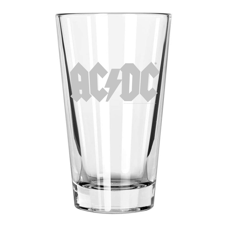 AC/DC Logo Pint Glass for Rock Fans