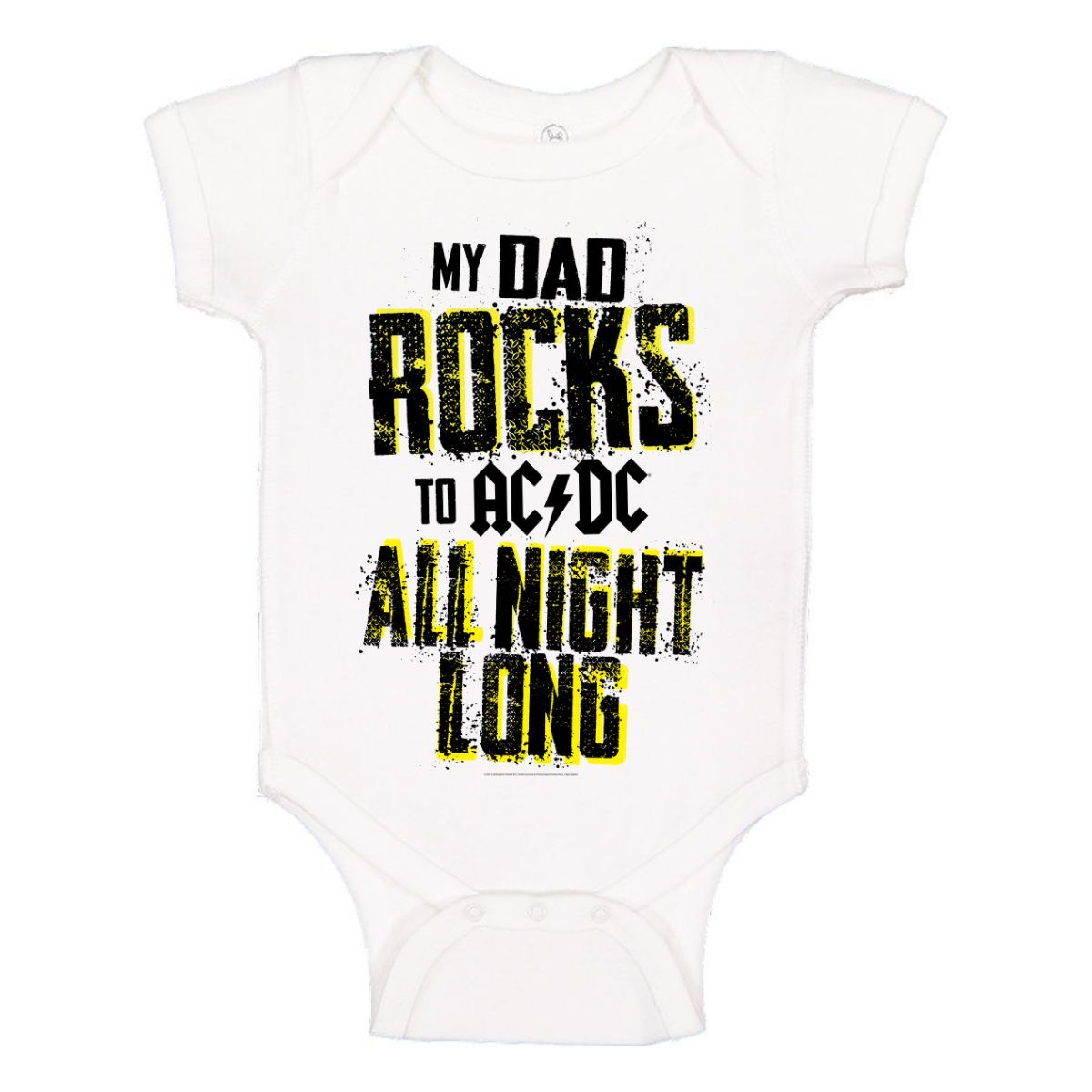 White Dad Rocks Onesie for Music Lovers