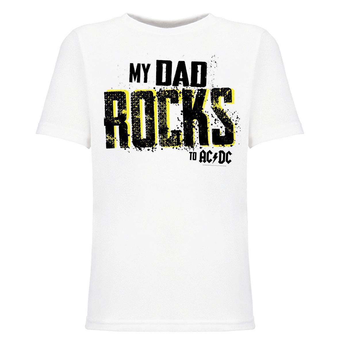 White Youth Dad Rocks T-Shirt