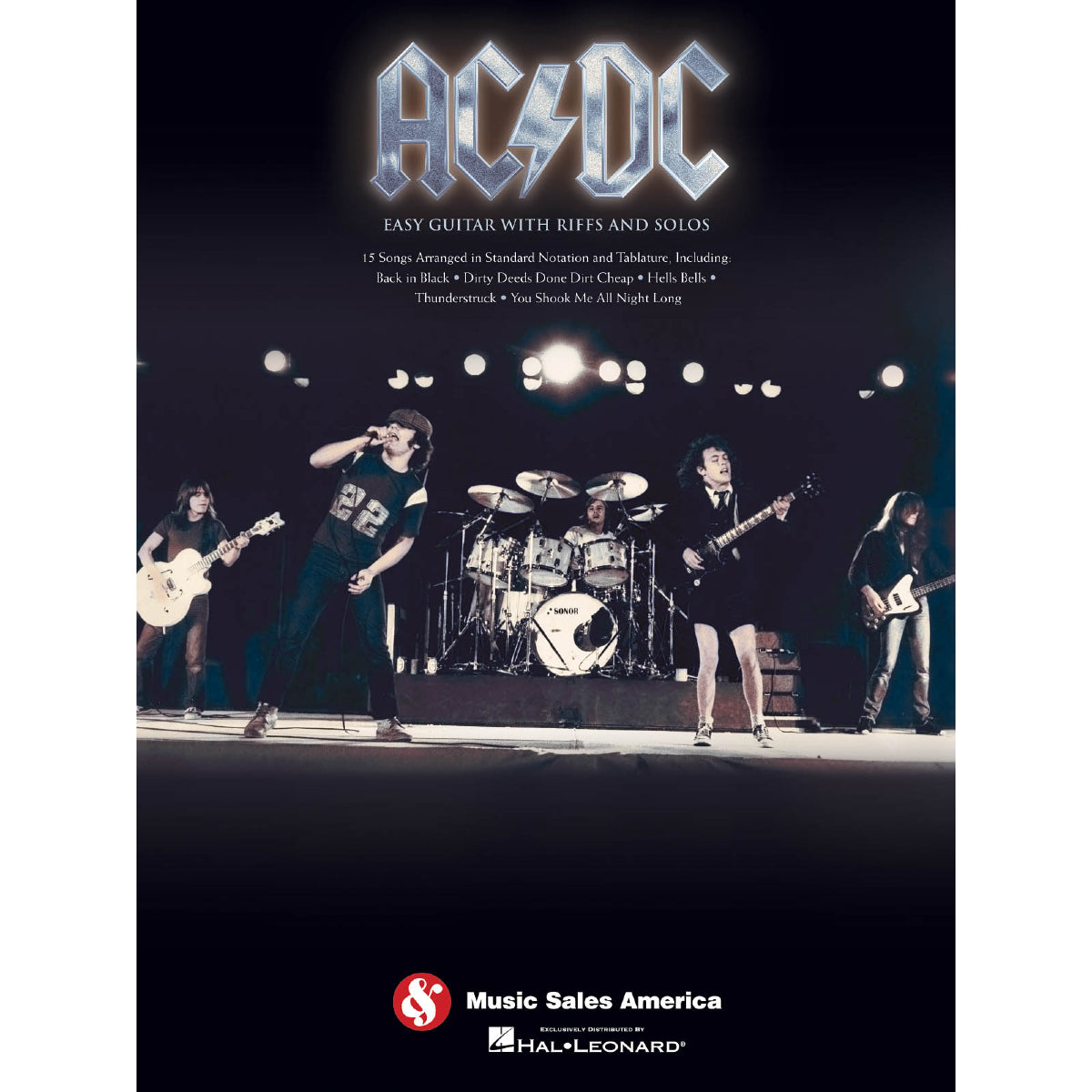 Easy AC/DC Guitar Book with Riffs & Solos