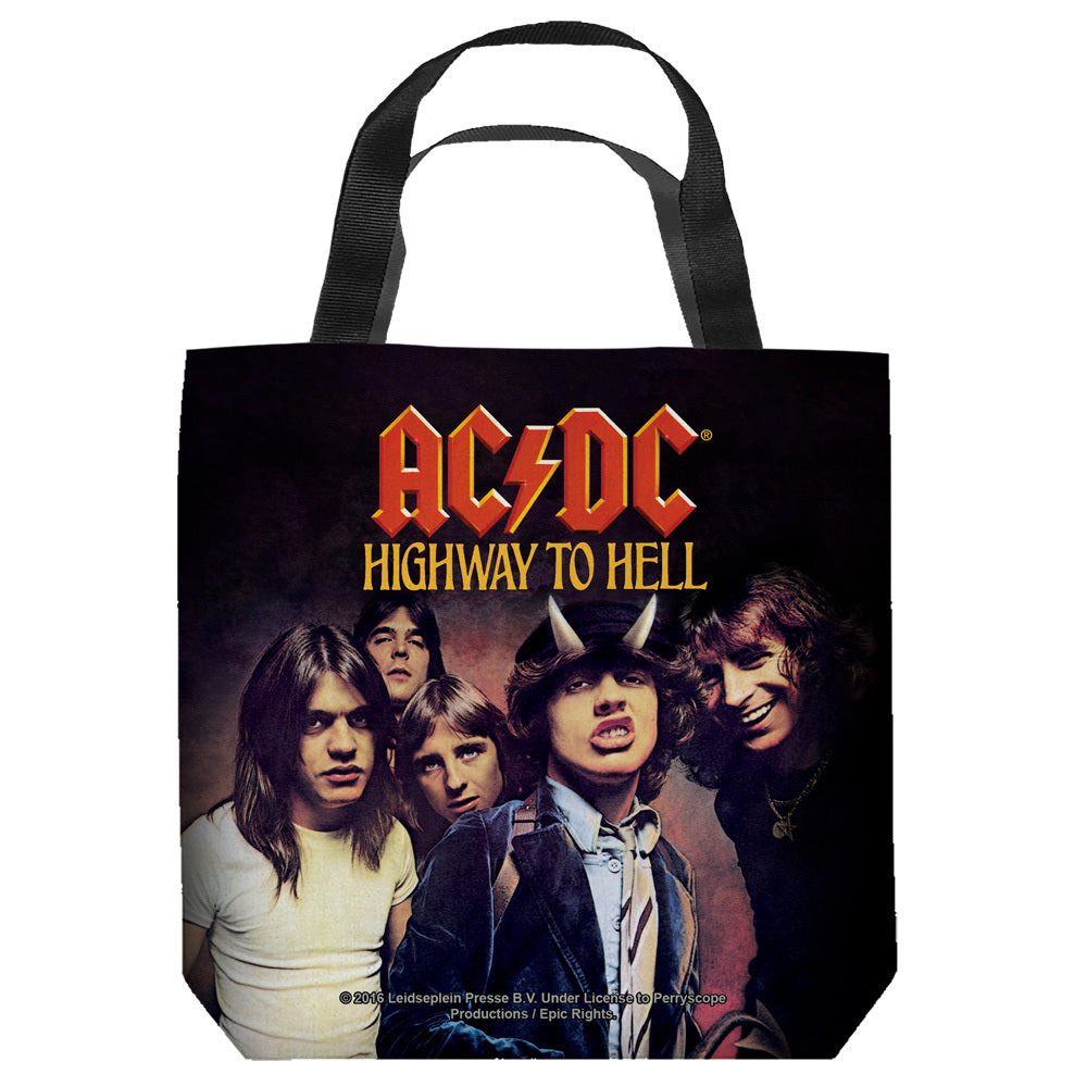 AC/DC Highway Tote Bag - 18x18 Rock Music Gift