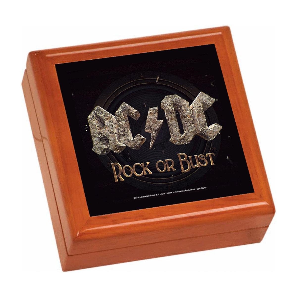 Handcrafted Wooden Keepsake Box - Rock Or Bust