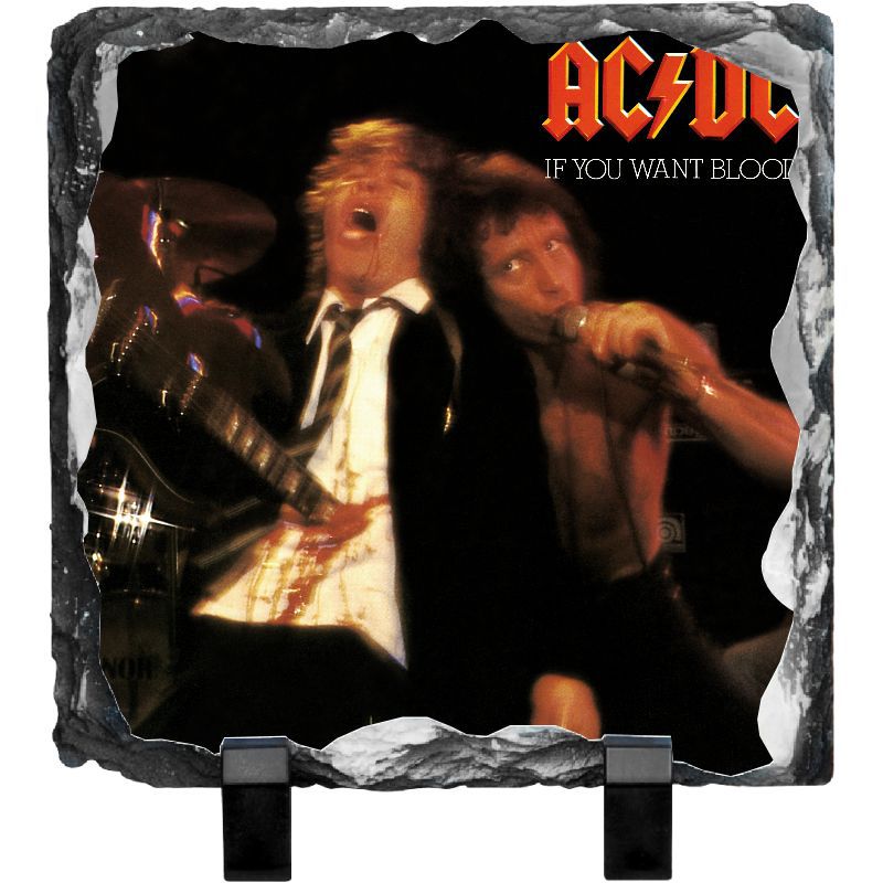 Vintage Blood Photo Slate for Rock Fans
