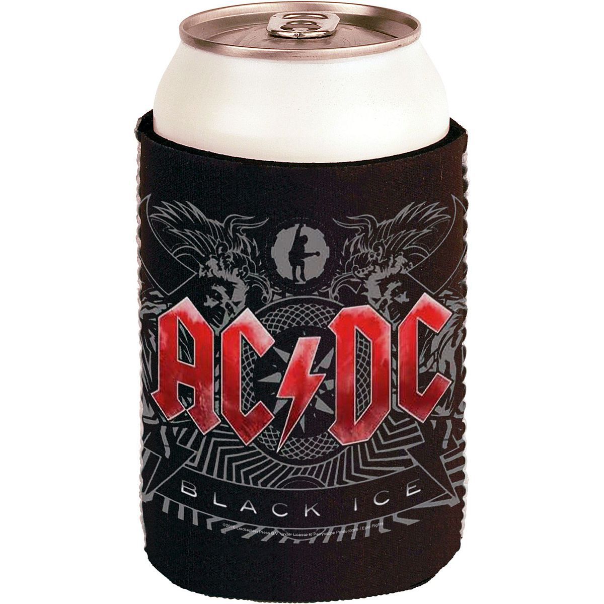 Black Insulated Beer Can Cooler Sleeve
