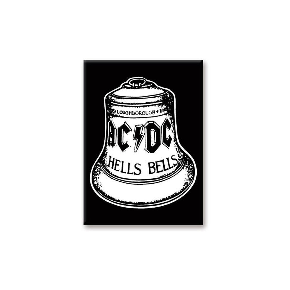 Hells Bells AC/DC Black & White Magnet