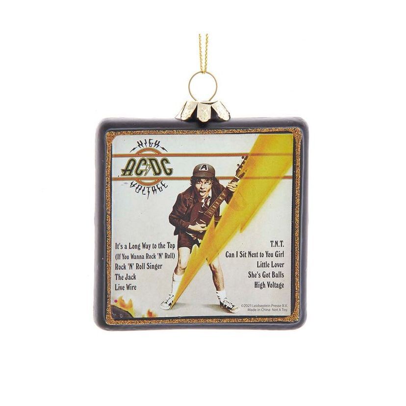 Rock Music AC/DC Glass Ornament Gift