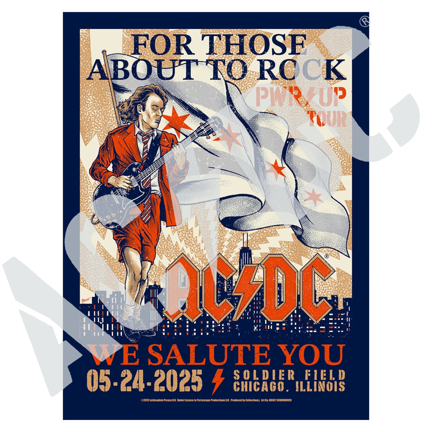 Chicago PWR Up Tour Limited Edition Poster