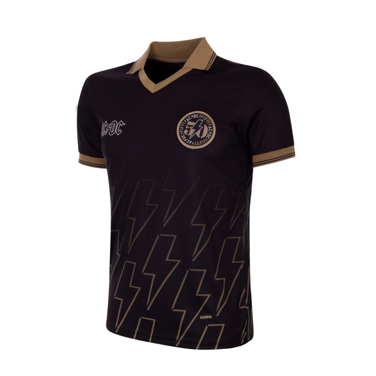 Black & Gold PWR UP Soccer Jersey for Tournaments