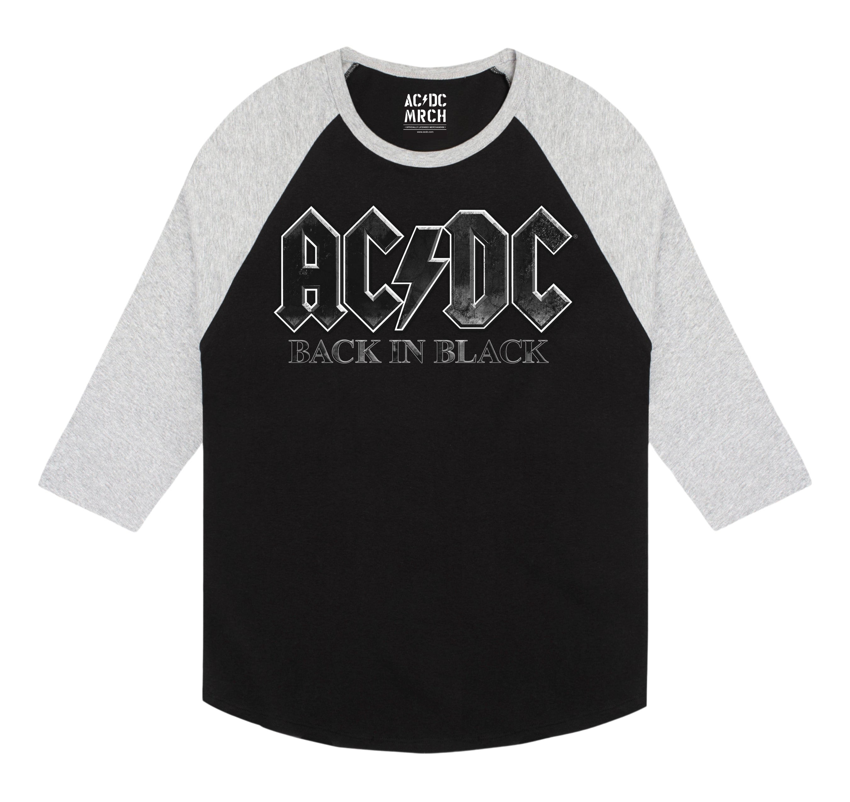 AC/DC PWR UP Tour Black Baseball Tee