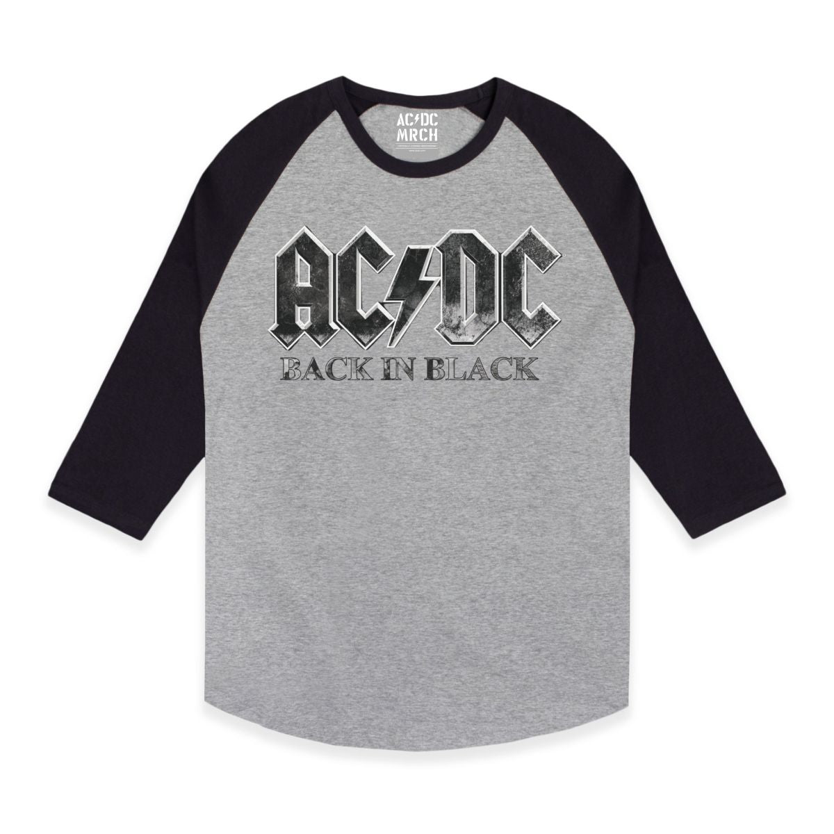 AC/DC PWR UP Tour Black Baseball Tee